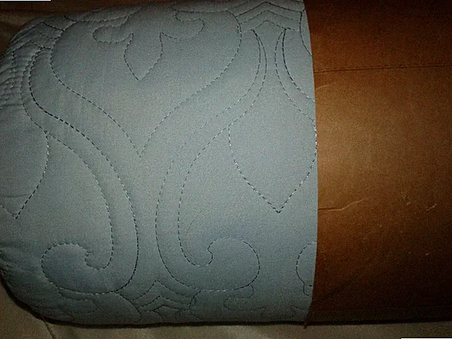 King & Cal King Coverlet 3 Piece Set Blue Finish Coverlet and 2 Shams NEW