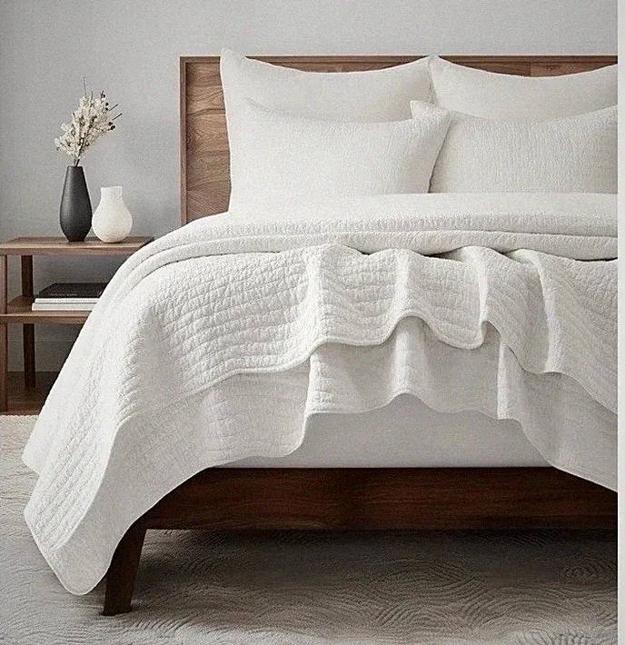King size cotton coverlet bedding set